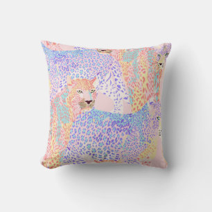 Beautiful Leopard Seamless Pattern illustration Ar Cushion