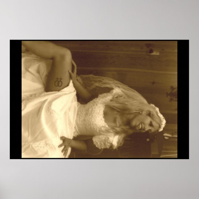 Beautiful Lesbian in Wedding Dress 02 Poster (Front)