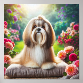 beautiful Lhasa Apso Poster