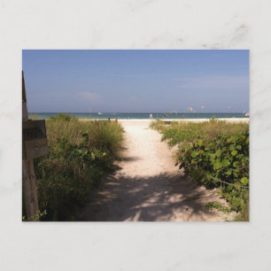 Beautiful Lido Beach Florida Post Card