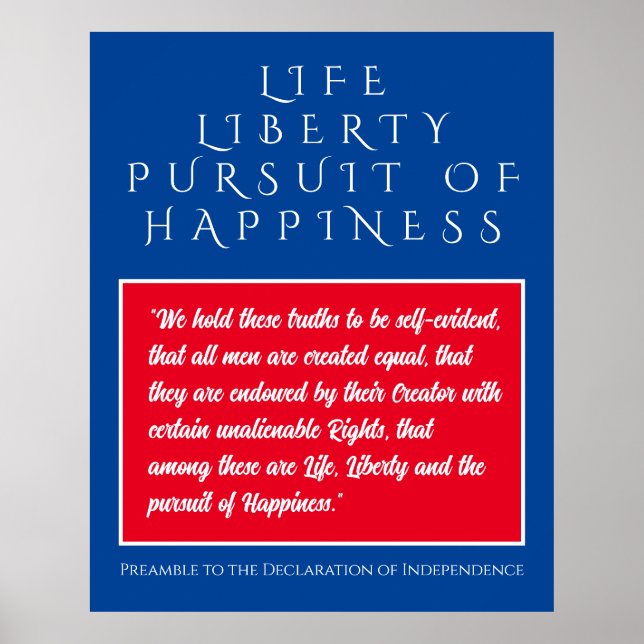 Beautiful Life, Liberty & Pursuit of Happiness Poster (Front)