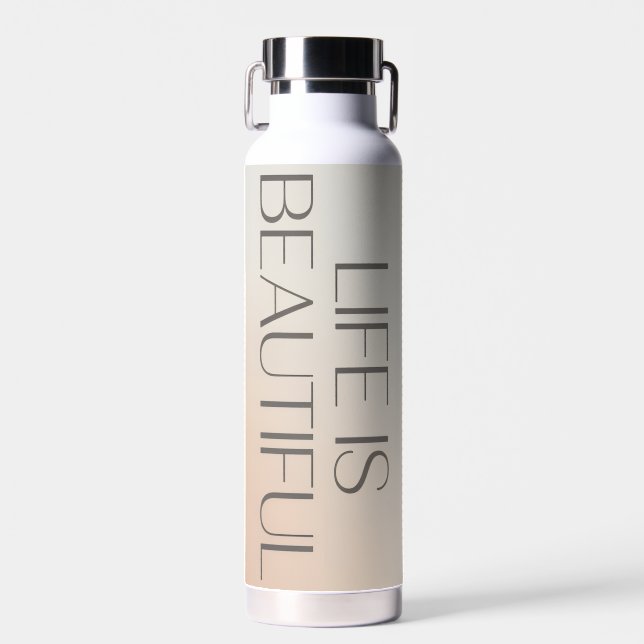 Beautiful Life Water Bottle (Front)