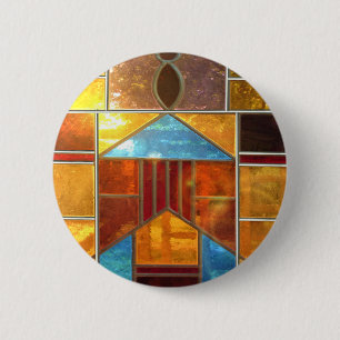 Beautiful light 6 cm round badge