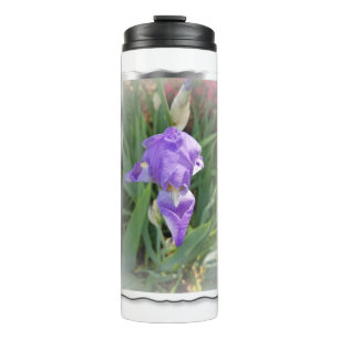 Beautiful Light Blue Iris Thermal Tumbler