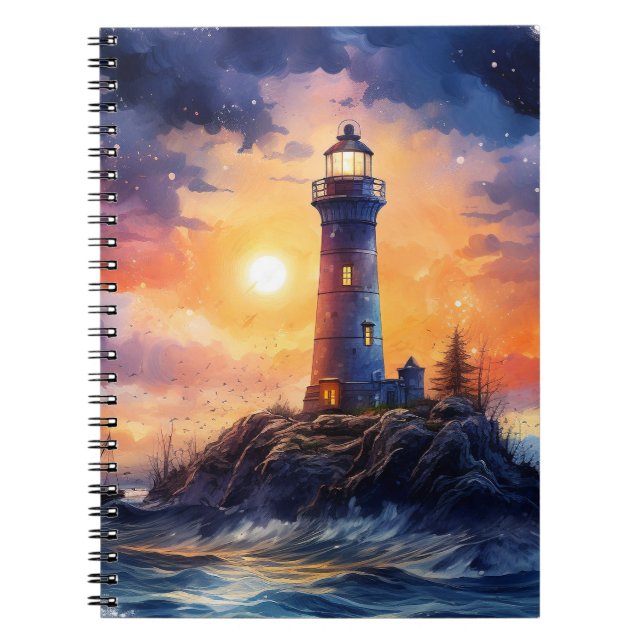 Beautiful Lighthouse Notebook/Journal Notebook (Front)