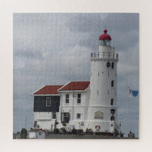 Beautiful Lighthouse on the Rocks Jigsaw Puzzle