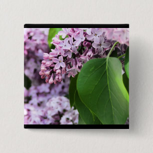 Beautiful Lilac 15 Cm Square Badge