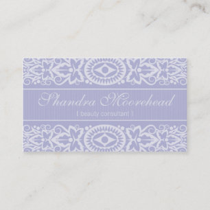 Beautiful Lilac Beauty Consultant Business Card