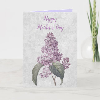 Beautiful Lilacs Flower Happy Mother's Day Holiday Card