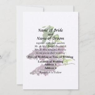 Beautiful Lilacs Invitation