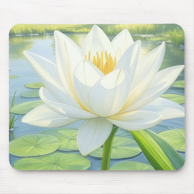 Beautiful Lily Flower Flowers Mouse Mat (Front)