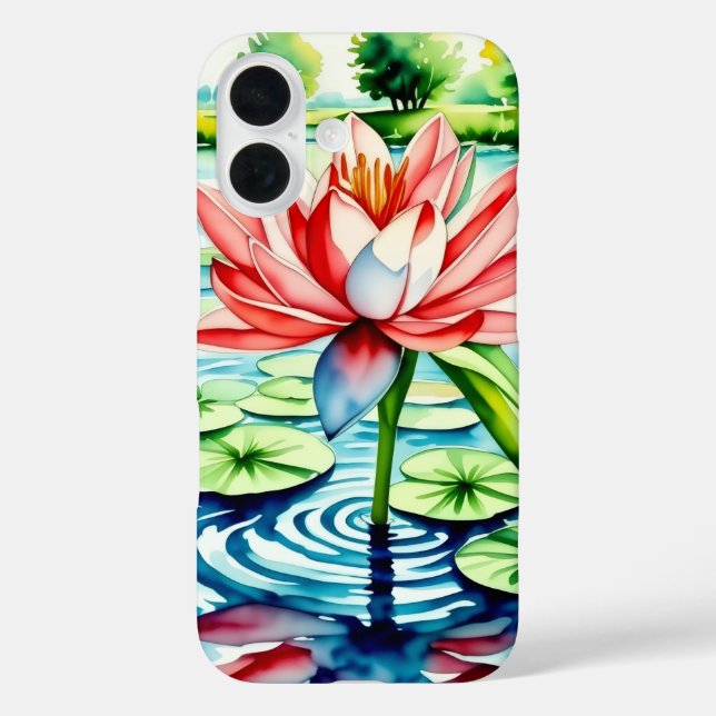 Beautiful Lily Flower Phone Case (Back)