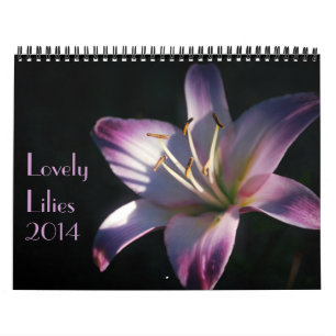 Beautiful Lily Photos Calendar