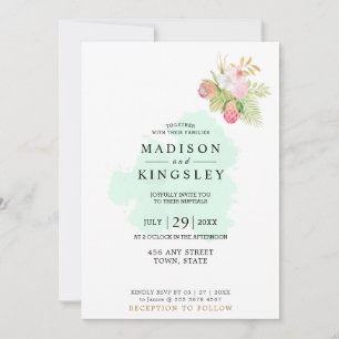Beautiful Lime Green 💚 Elegant Boho Wedding Invitation