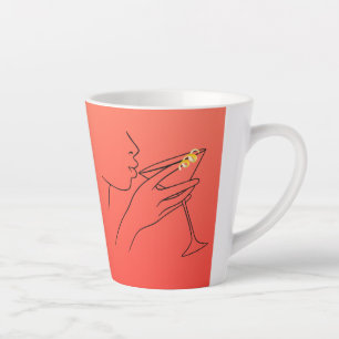 Beautiful Lines Cosmopolitan Latte Mug
