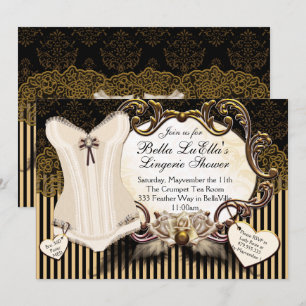 Beautiful Lingerie Shower Invitations