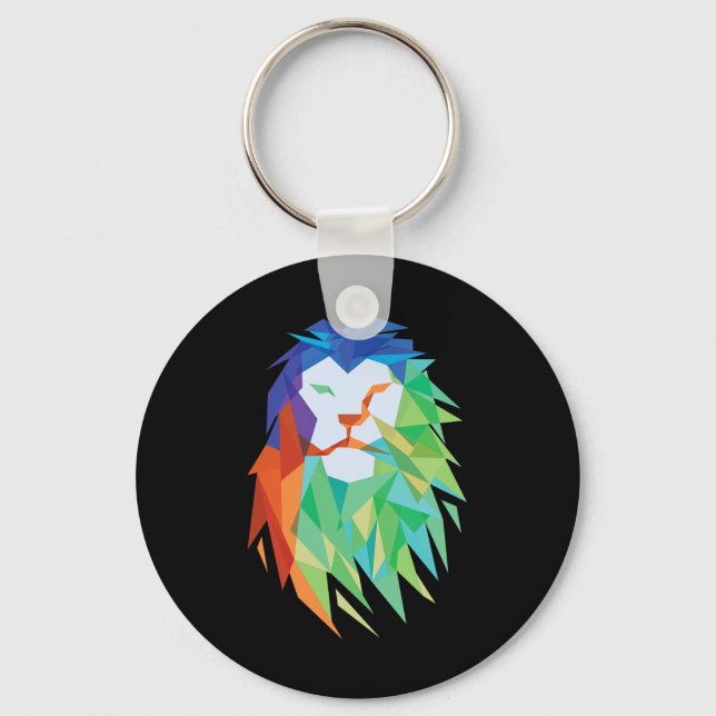 Beautiful Lion Cat From Africa Graphic  Key Ring (Front)