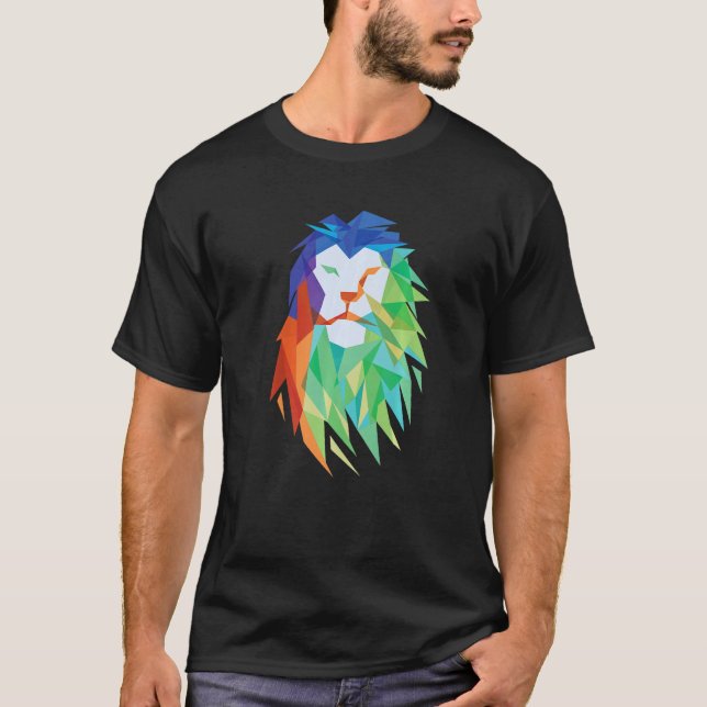 Beautiful Lion Cat From Africa Graphic Premium T-Shirt (Front)