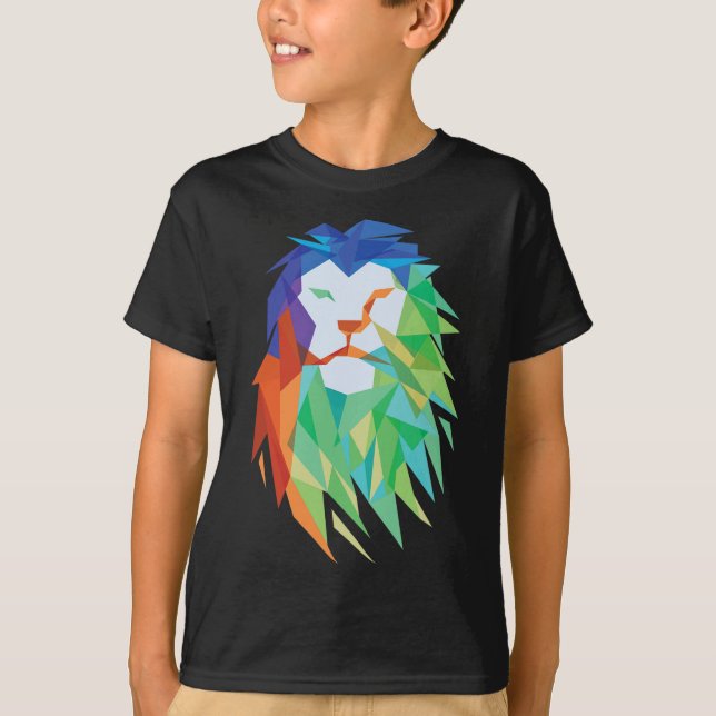 Beautiful Lion Cat From Africa Graphic  T-Shirt (Front)