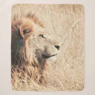 BEAUTIFUL LION SHERPA BLANKET