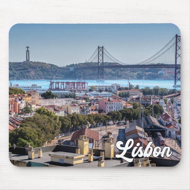 Beautiful Lisbon, Portugal Mouse Mat (Front)