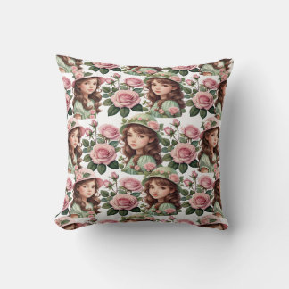 Beautiful little girl cushion