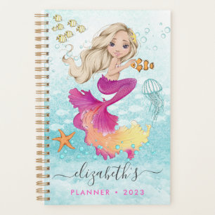 Beautiful Little Mermaid Spiral Photo Planner
