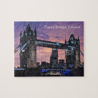 Beautiful London England Tower Bridge at Night Jigsaw Puzzle