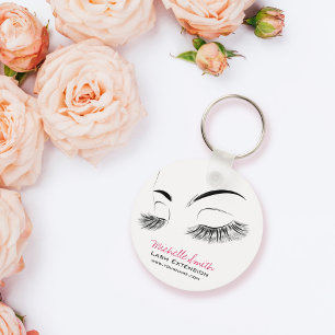 Beautiful long eyelashes Lash Extension Key Ring