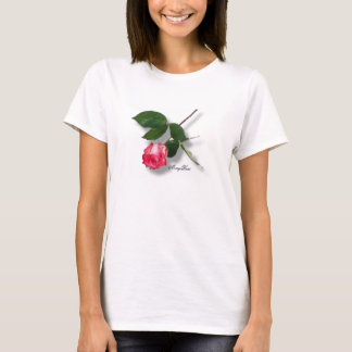 Beautiful Long Stem Pink Rose T-Shirt