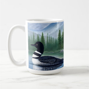 Beautiful Loon On Northern Lake Coffee Mug