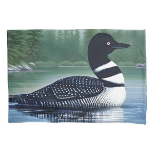 Beautiful Loon On Northern Lake Pillowcase