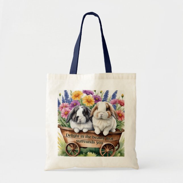 Beautiful Lop Bunny Rabbit Pretty Tote Bag (Front)