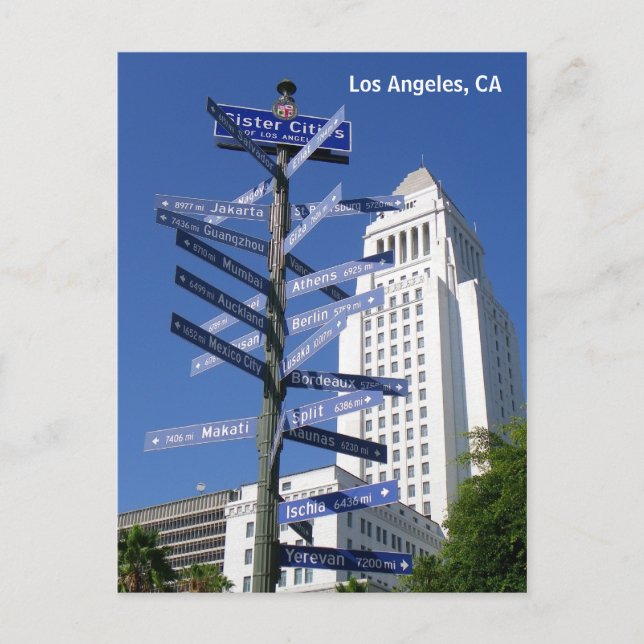 Beautiful Los Angeles Downtown Postcard! Postcard (Front)