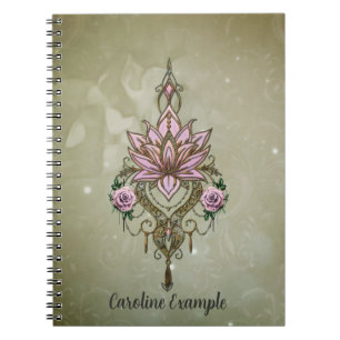 Beautiful lotus blossom  notebook