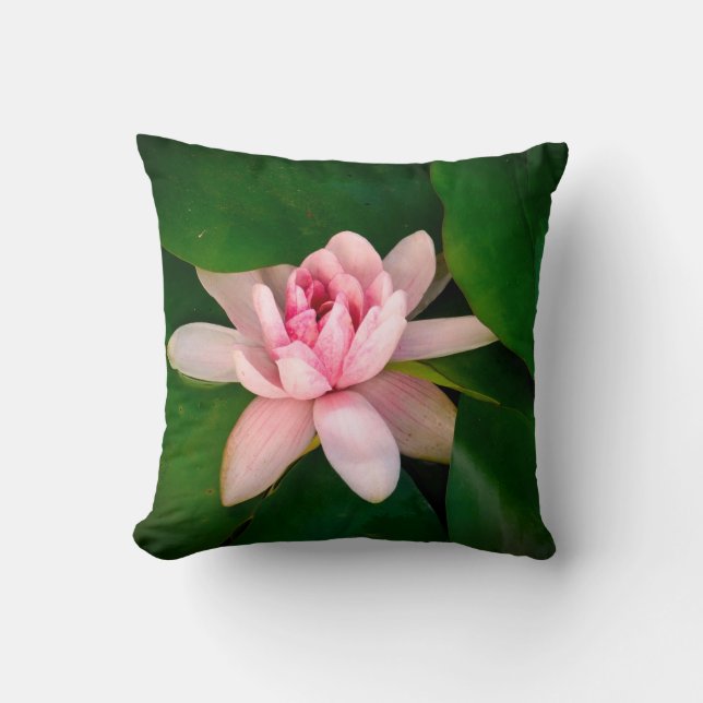 Beautiful Lotus Flower Blossom Cushion (Front)
