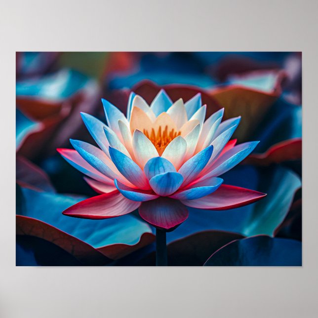 Beautiful Lotus Flower Poster (Front)