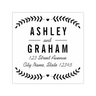 Beautiful Love Personalised Rubber Stamp