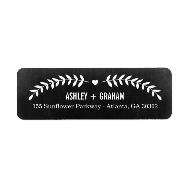 Beautiful Love Save The Date Return Address Labels (Front)