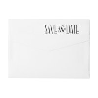 Beautiful Love Save The Date Wraparound Label