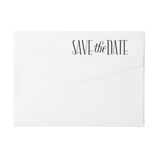 Beautiful Love Save The Date Wraparound Label (Back)