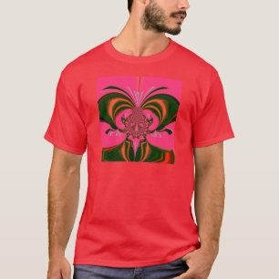 Beautiful Lovely African Hot Pink Red Golden Green T-Shirt