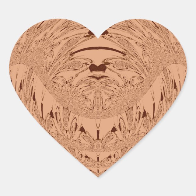 Beautiful Lovely African Lion head vector pattern  Heart Sticker (Front)