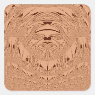 Beautiful Lovely African Lion head vector pattern  Square Sticker