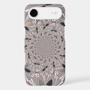 Beautiful lovely ash grey kaleidoscope seamless 