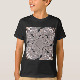 Beautiful lovely ash grey kaleidoscope seamless  T-Shirt