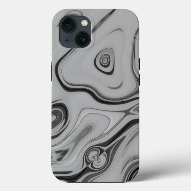  Beautiful Lovely Ash Grey Texture Colour Art Prin Case-Mate iPhone Case (Back)