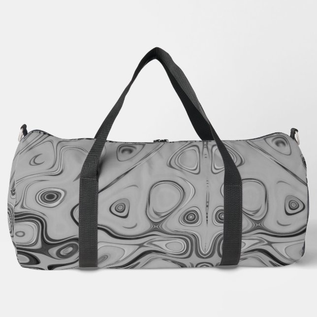  Beautiful Lovely Ash Grey Texture Colour Art Prin Duffle Bag (Front)