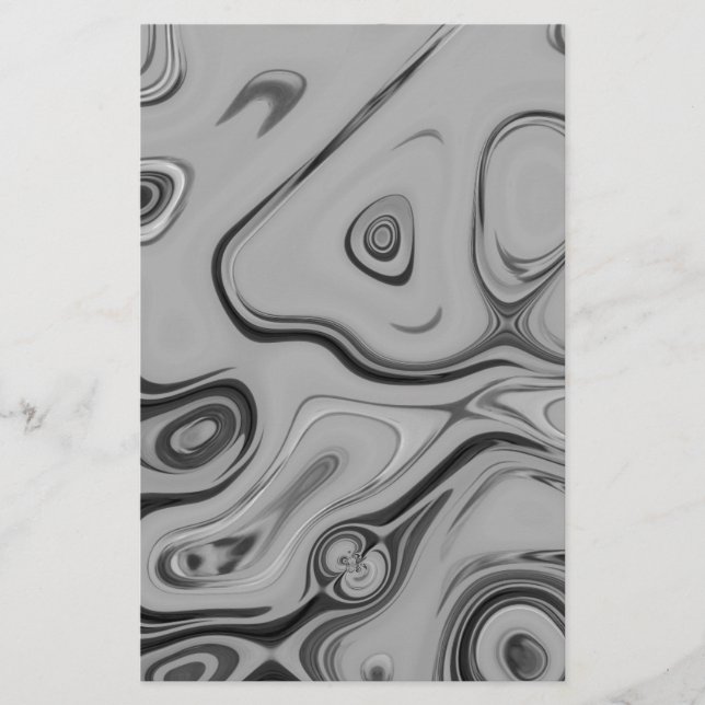  Beautiful Lovely Ash Grey Texture Colour Art Prin Stationery (Front)