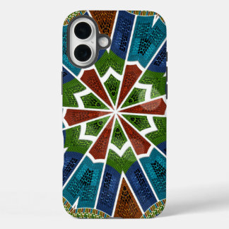 Beautiful Lovely Asia Trendy Sari Abstract Pattern iPhone 16 Plus Case